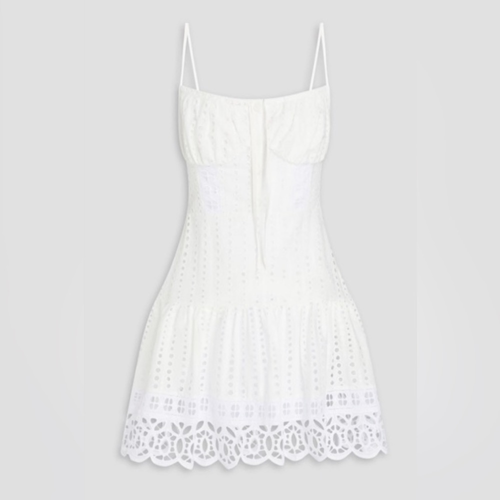 Charo Ruiz Cordoba Broderie mini dress in white